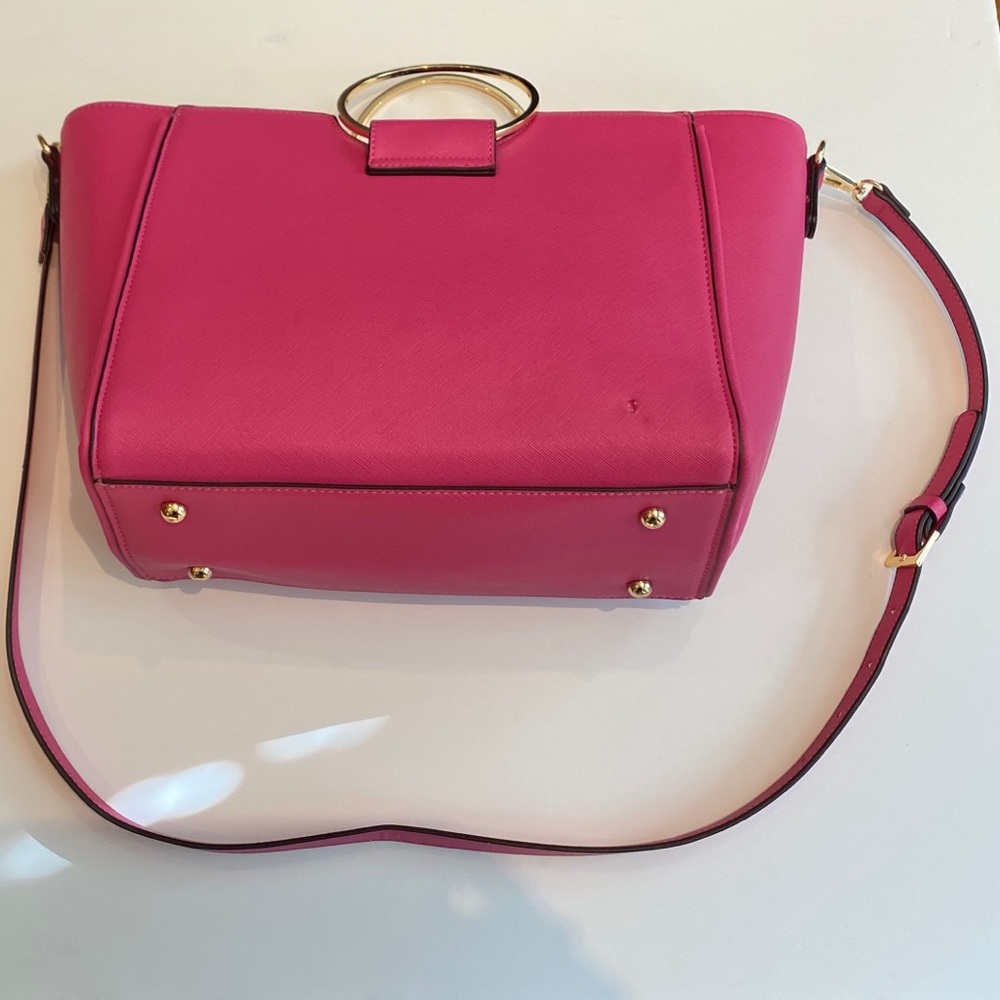 Kate Landry Pink Ring Handle Bag